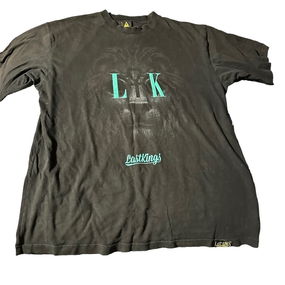 Last Kings Lion Classic Graphic Black T-Shirt Size XXL